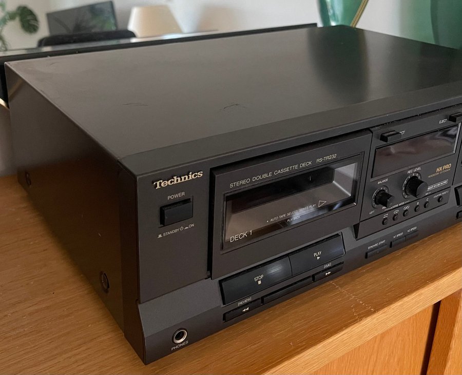 Technics Stereo Double Cassette Deck RS-TR232 kassettdäck