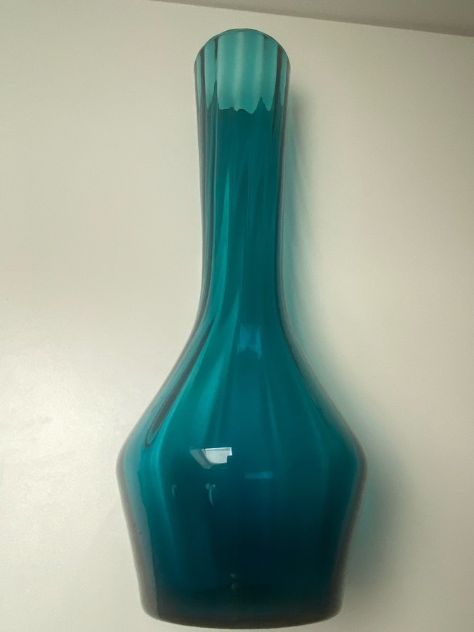 Vas 45 cm Retro Glasvas Svenskt Glasburk