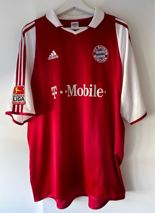 Ballack Bayern München fotbollströja/ matchtröja 2003/04