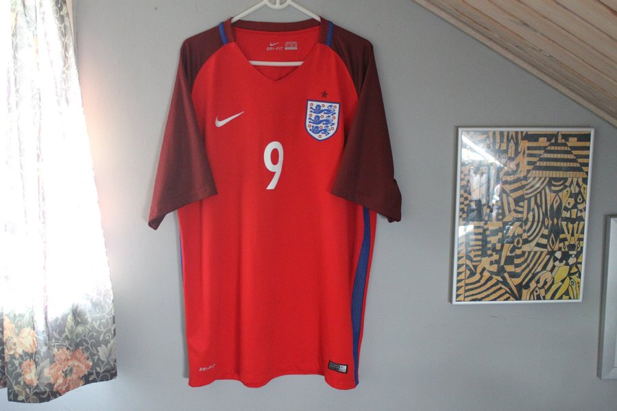England 2016 #9 Kane Nike rød fodboldtrøje størrelse XXL