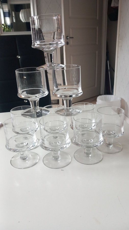 10 st iittala marski vinglas tapio wirkkala