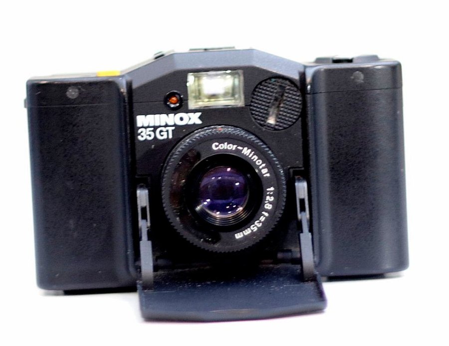 Analog kamera Minox 35 GT objektiv Color-Minotar1:28 f=35 mm i originaletui