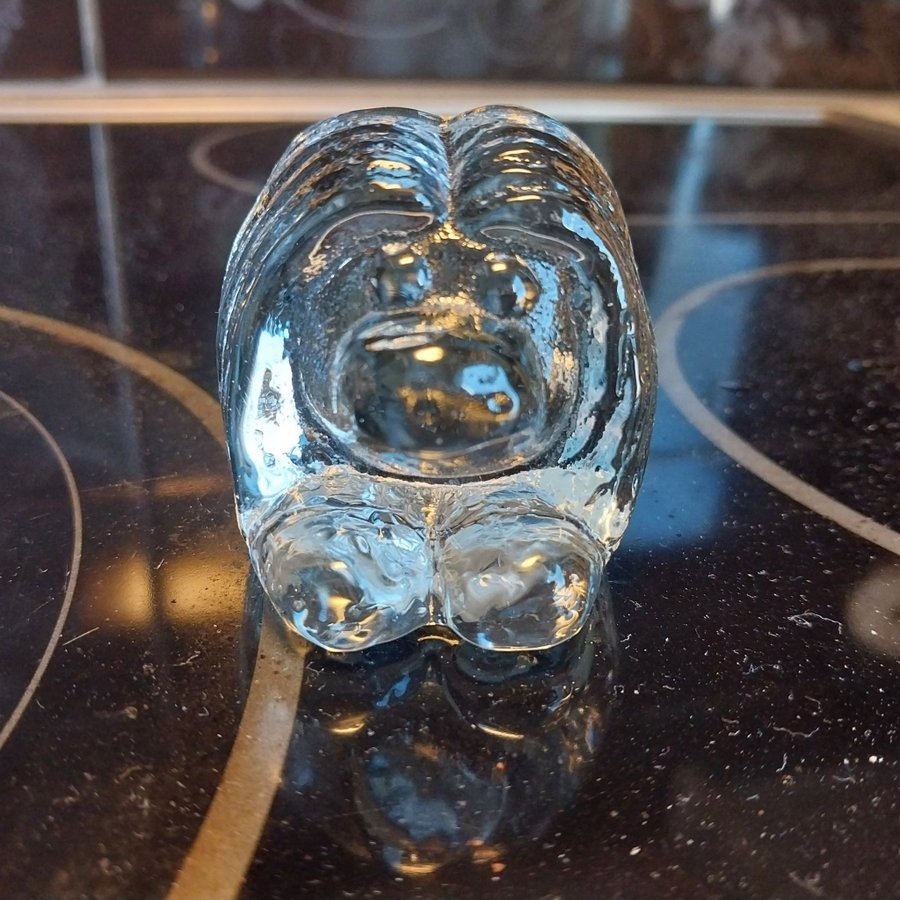 REA!! RETRO/VINTAGE GLASSKULPTUR Troll Bergdala 1960/70-tal (1)