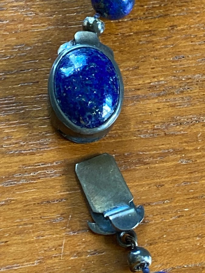 Halsband collier lapis lazuli silver 925 Georg Jensen vintage