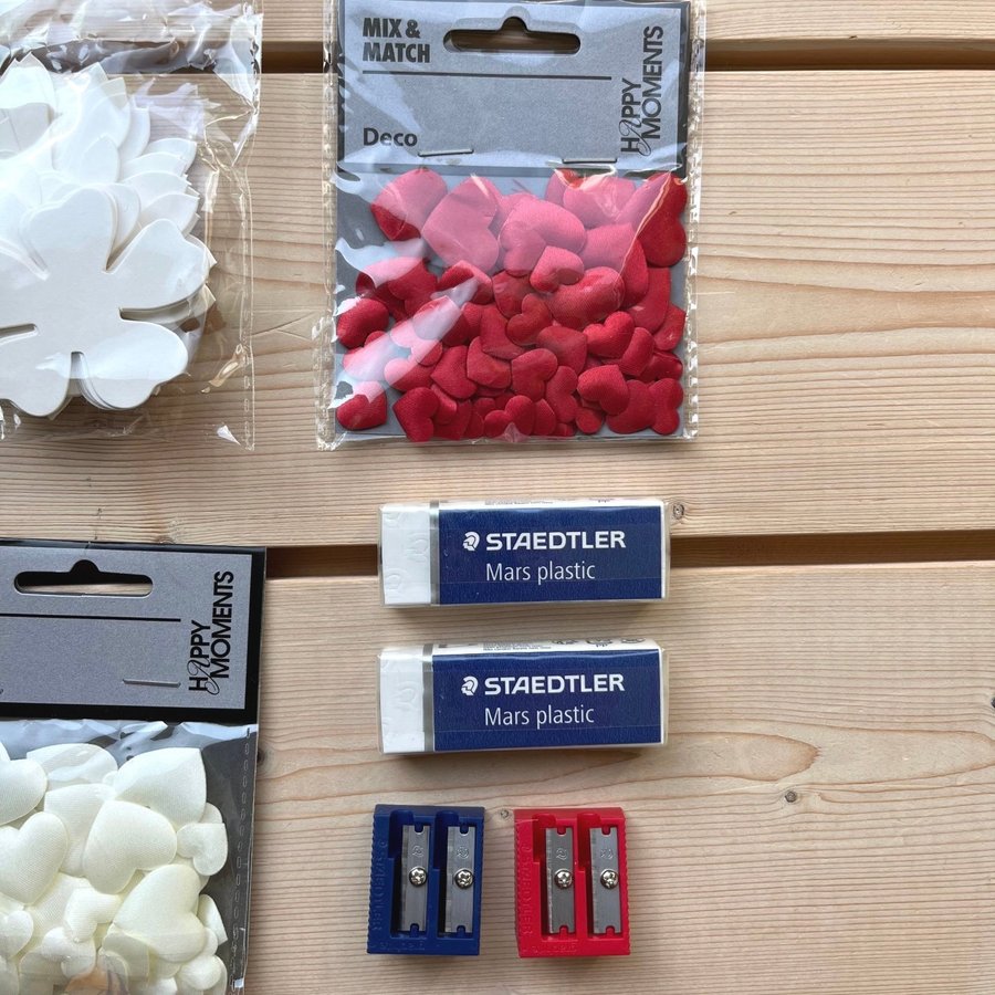 Pysselpaket - Kraftig papp limpistol cut-outs mm - Använt/Oanvänt skick