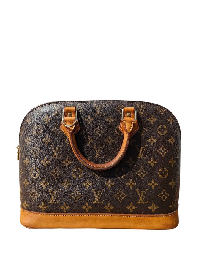 Äkta Vintage Louis Vuitton Monogram Alma Handväska Väska