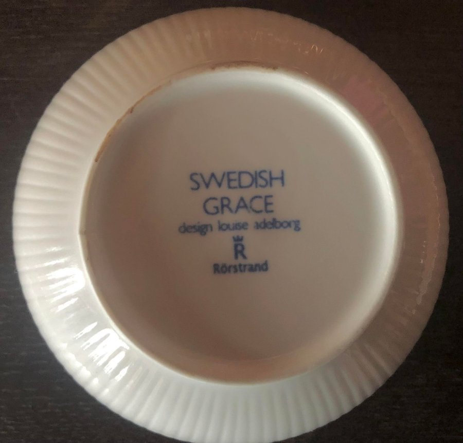 Rörstrand Swedish Grace 4st skålar 30cl av Louise Adelborg "SNÖ" fint skick