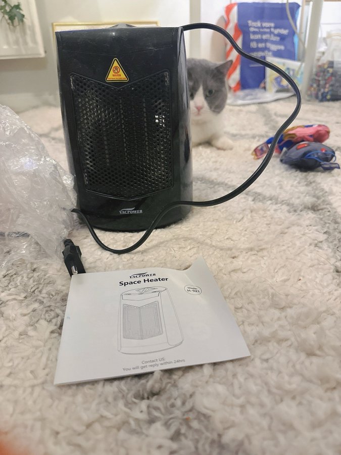 Vacpower Space Heater Model H-921 800W