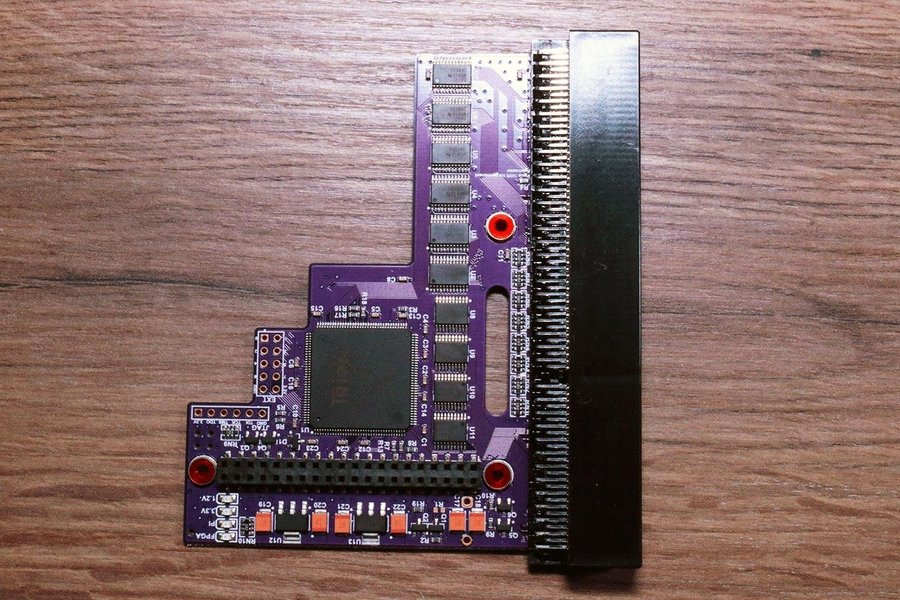 LILA Pistorm32-Lite för A1200 inkl thermal pad + 3d printad GPIO prot1200 amiga