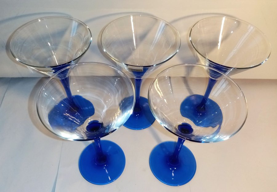 OCEANE SAPHIR 5 st blå martiniglas Luminarc France