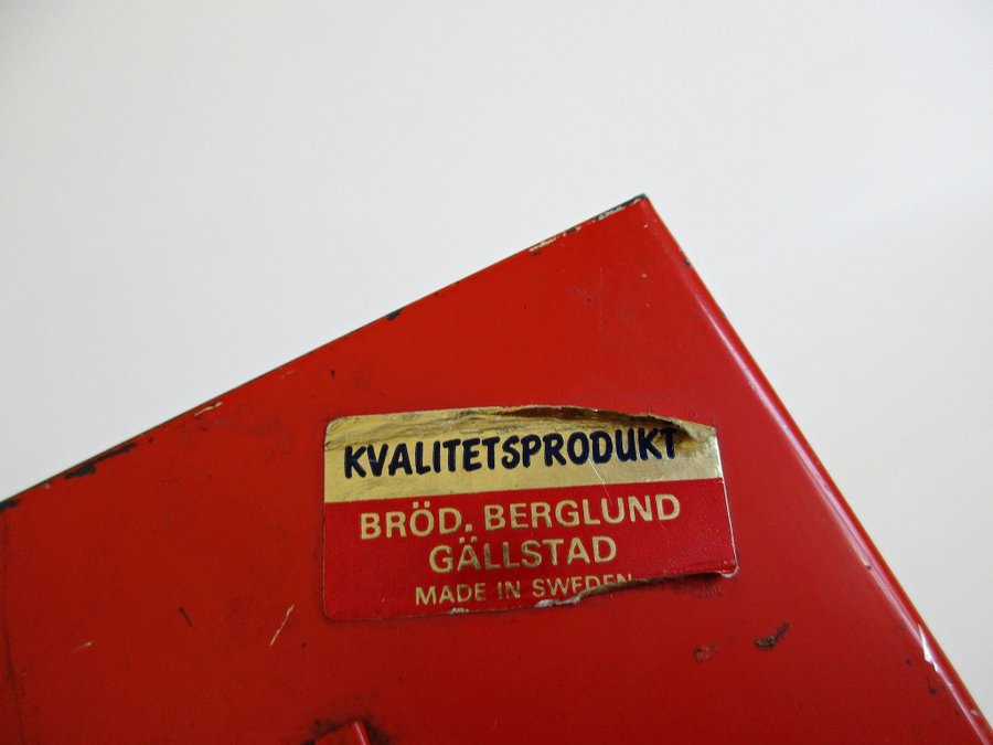 Bärplockare Bröderna Berglund GÄLLSTAD Made in Sweden retro orange 60/70-tal