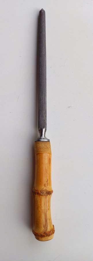 Antique cutlery set MILLS MOORE SHEFFIELD including sharpener / Trancherbestick