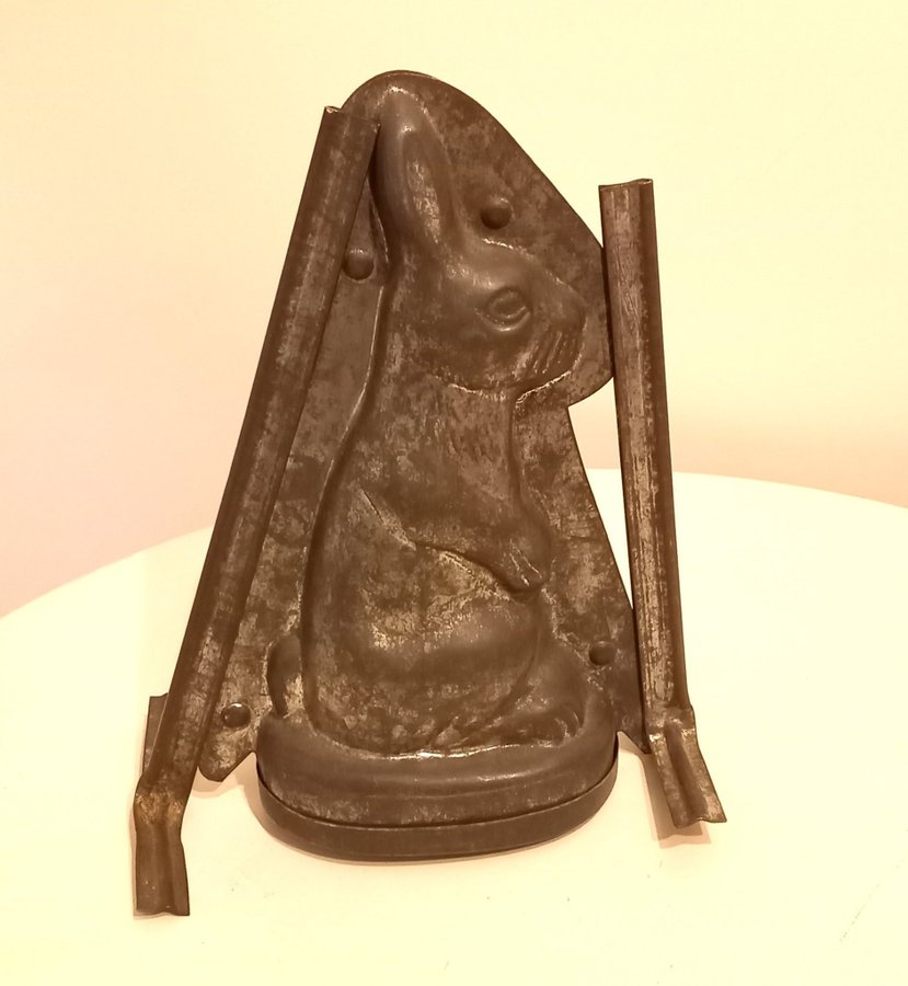 Antik Påskhare chokladform / marsipanform - Antique Easter Bunny Chocolate Mold
