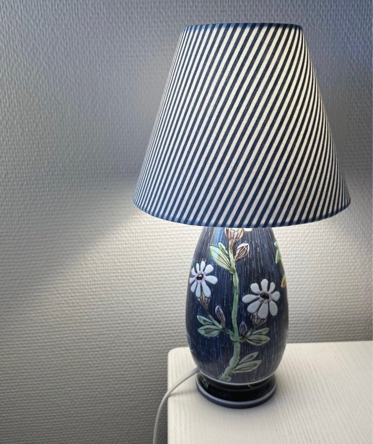 Vintage keramisk lampe bordlampe