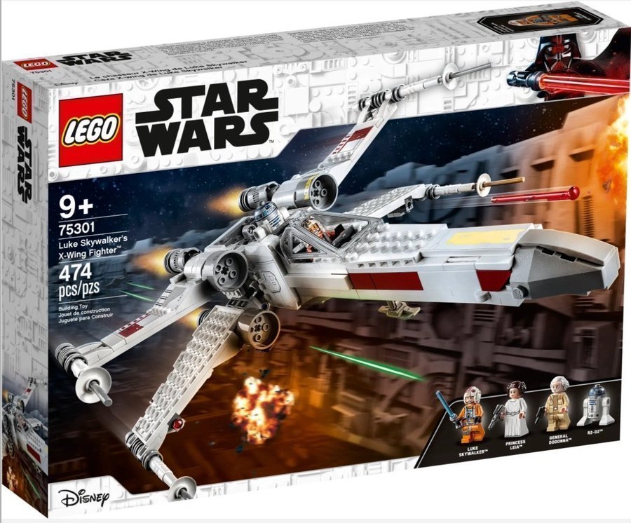 Lego 75301 Luke Skywalker X-Wing Fighter OÖPPNAD