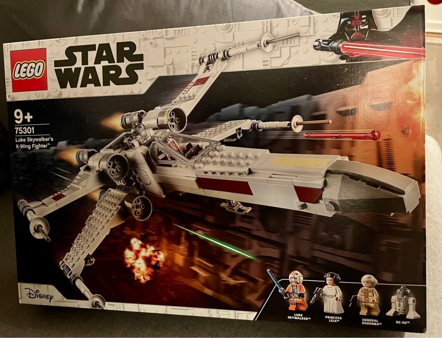 Lego 75301 Luke Skywalker X-Wing Fighter OÖPPNAD