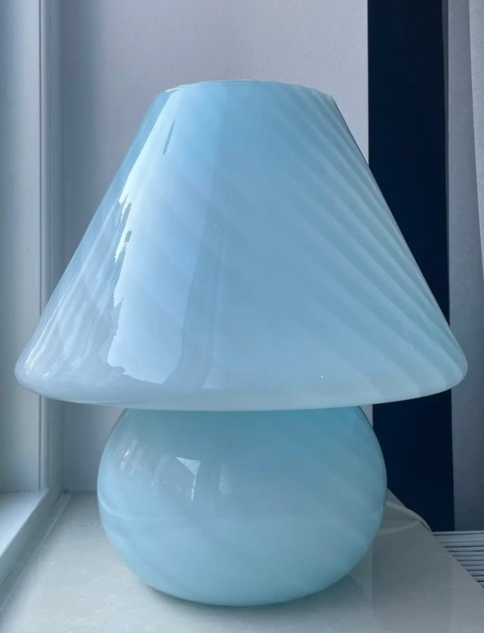 Murano Mushroom lampe / svampelampe Bordlampe