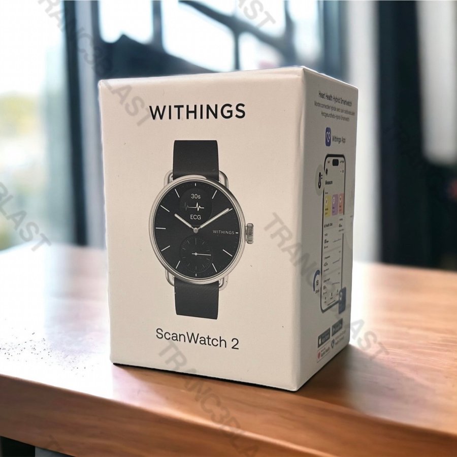 NY Withings Scanwatch 2 Smartklocka 38 mm svart Watch Klocka Puls