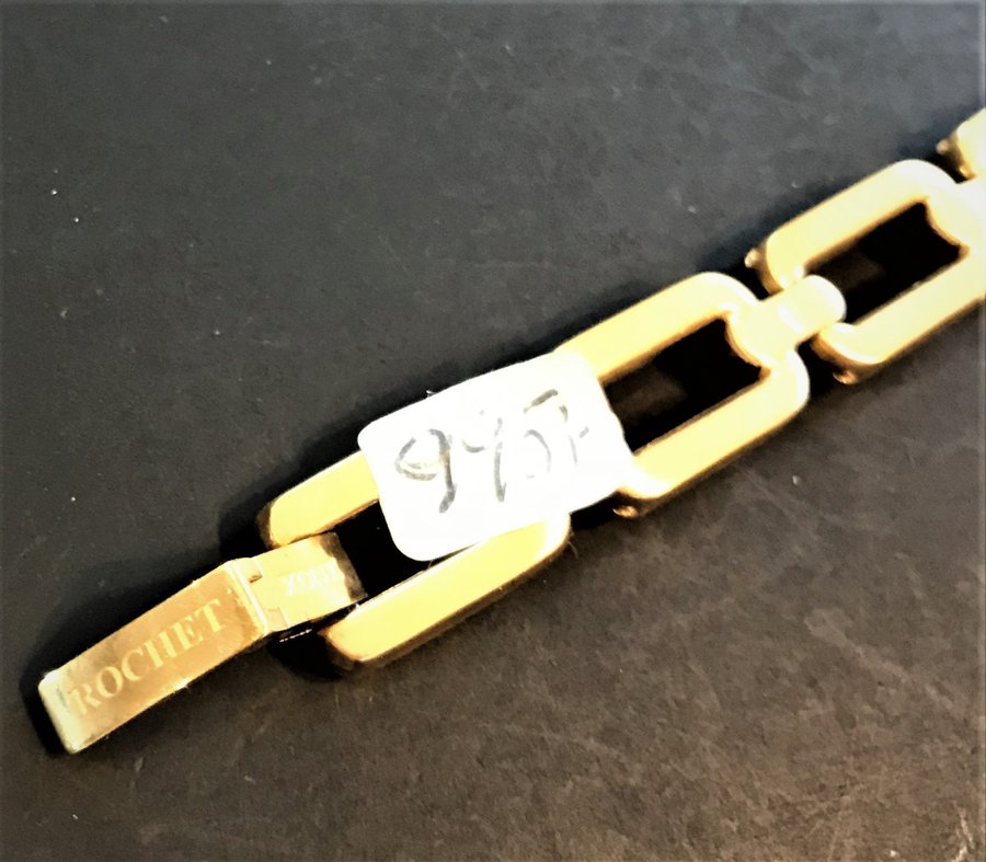 "ROCHET" Armband i nickelfritt stål med Technogold®-överdrag