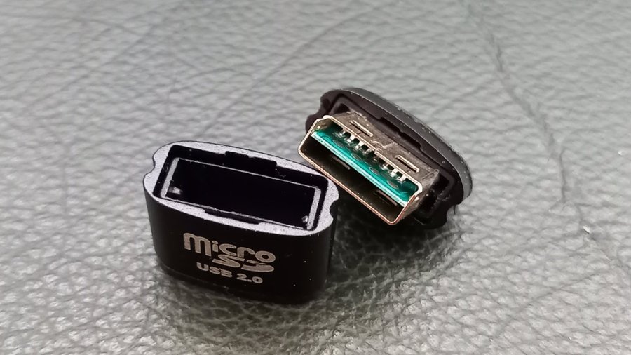 Mini höghastighets micro SD-kortläsare adapter till USB 20 typ-A