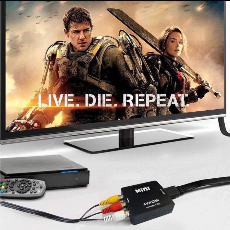 RCA till HDMI (AV till HDMI) Omvandlare för Nintendo  Sony konsoler