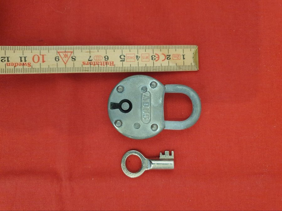 Retro Vintage Hänglås ABUS med nyckel