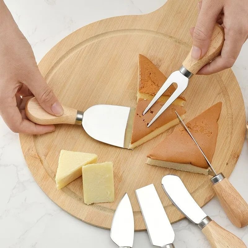 Ny Knivset frukost kniv gaffel knife cheese ost smör tårta set kökskniv kök se