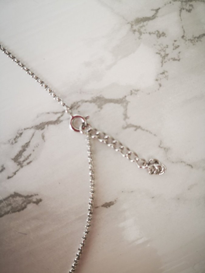 Halsband kedja+ hänge 43 cm silver 925