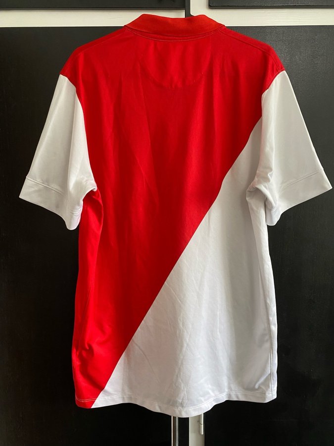 AS MONACO 2014/2015 HOME FOOTBALL SHIRT NIKE SOCCER JERSEY SIZE M ADULT