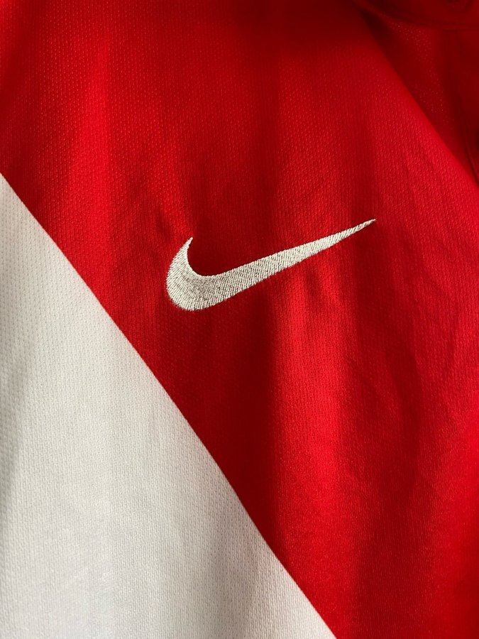 AS MONACO 2014/2015 HOME FOOTBALL SHIRT NIKE SOCCER JERSEY SIZE M ADULT