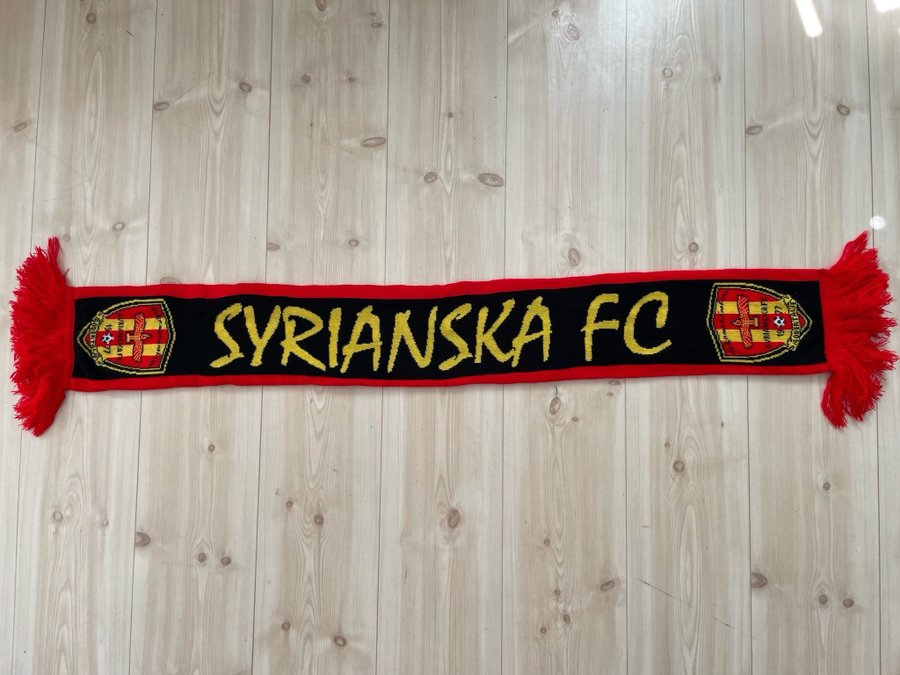 Svart röd gul halsduk Syrianska FC