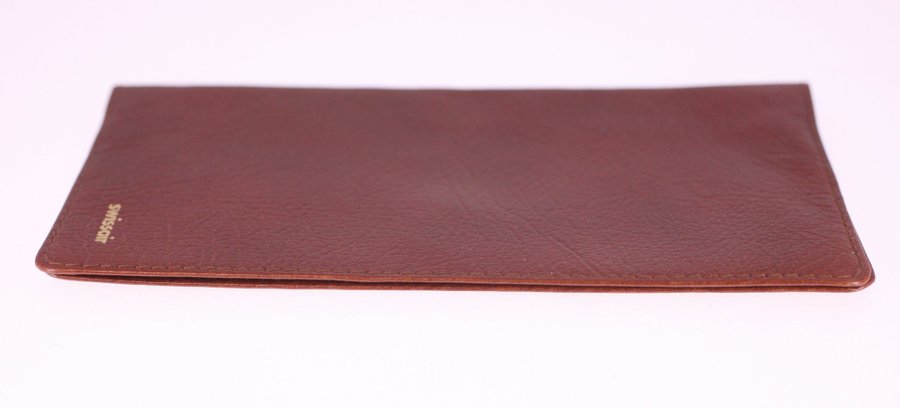 Swissair vintage real calf bifold wallet-Made in England-circa 1960s/1970s-38g