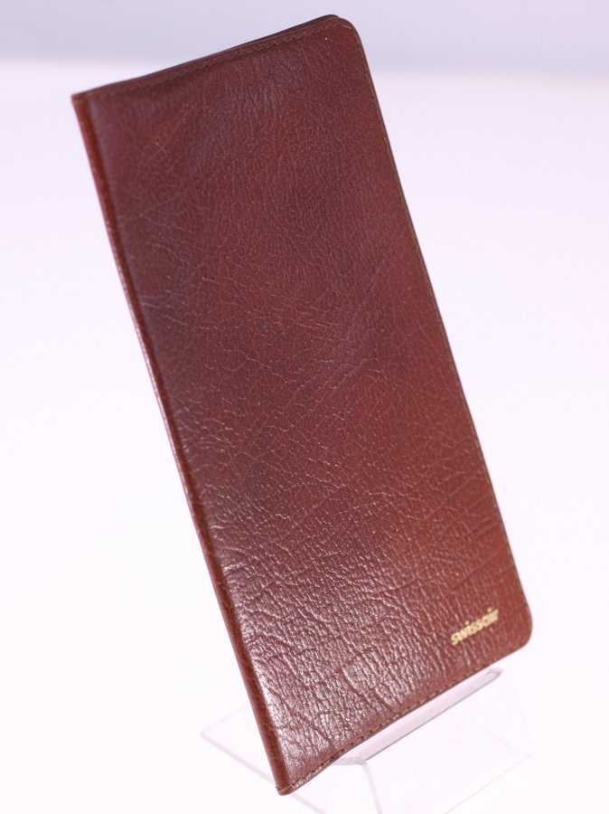 Swissair vintage real calf bifold wallet-Made in England-circa 1960s/1970s-38g