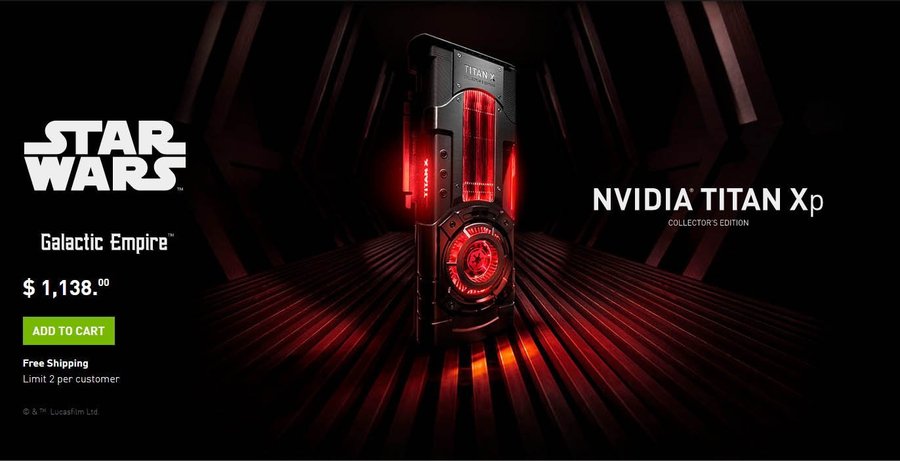 Nvidia Titan Xp Star Wars Galactic Empire Collector's Edition