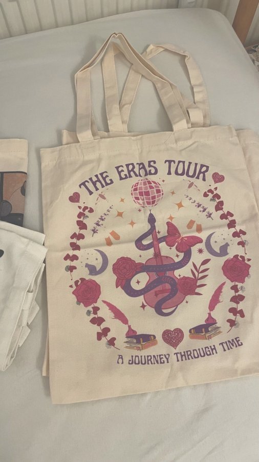 The eras tour concert Taylor Swift Fans Inspiration Self Print Jute Bag Tote Bag