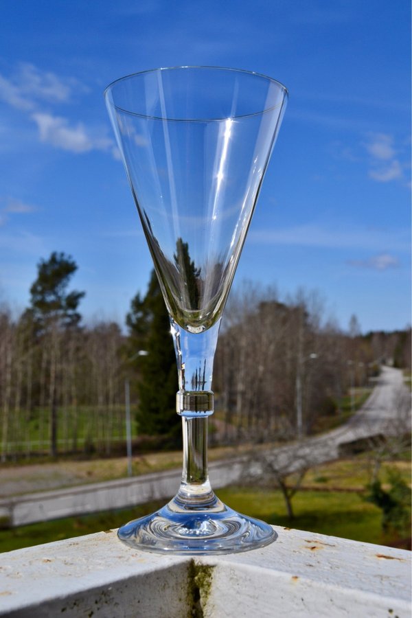 6 st MUNBLÅSTA PROSECCOGLAS/ CHAMPAGNEGLAS/ VINGLAS i kristall