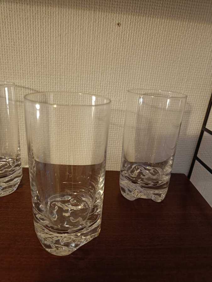 5 st Iittala Gaissa ölglas / drinkglas Tapio Wirkkala