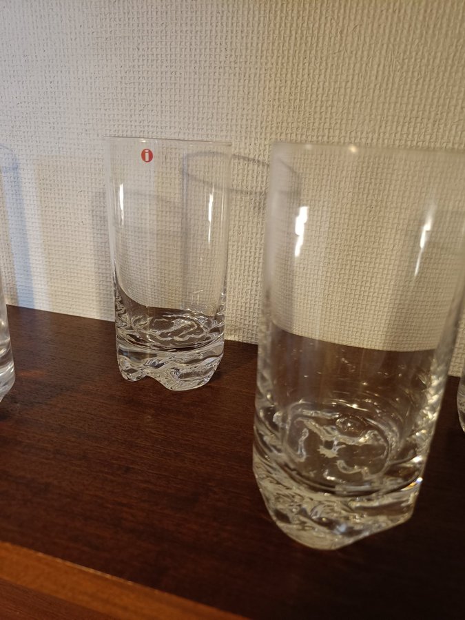 5 st Iittala Gaissa ölglas / drinkglas Tapio Wirkkala