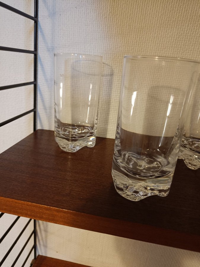 5 st Iittala Gaissa ölglas / drinkglas Tapio Wirkkala