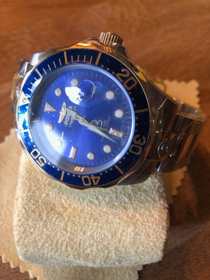 Invicta GRAND DIVER 3049 Ny oanvänd fabriksinplastad Automatiskt urverk WR 300