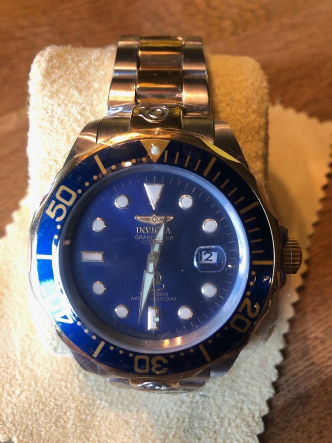 Invicta GRAND DIVER 3049 Ny oanvänd fabriksinplastad Automatiskt urverk WR 300