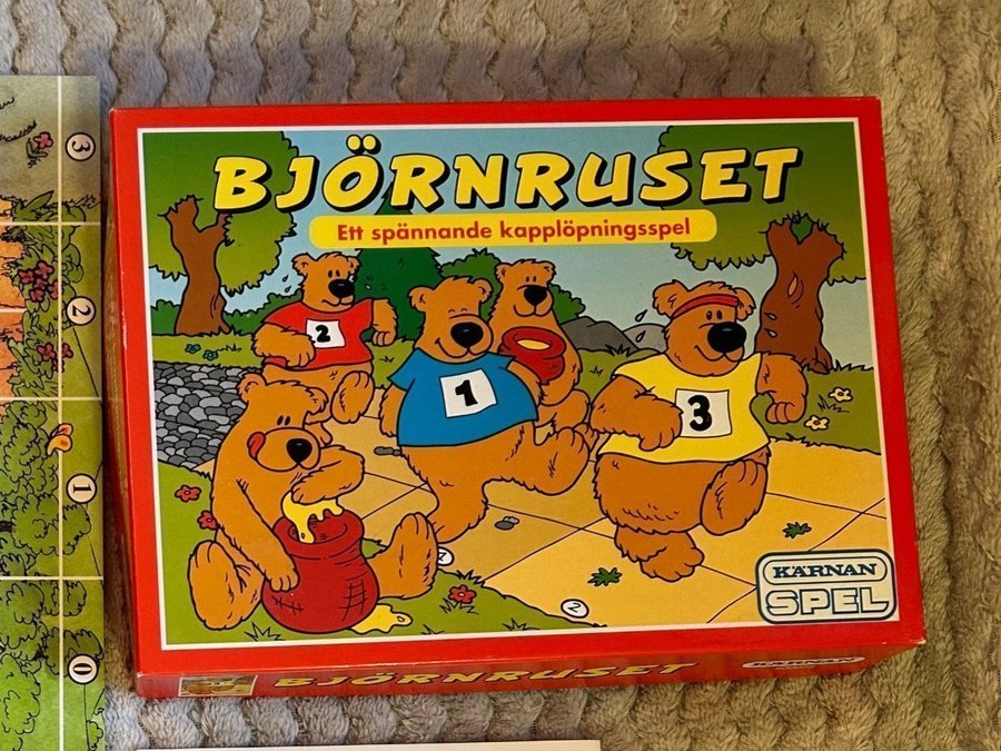 Retro sällskapsspel barnspel från 1998 Björnruset Komplett