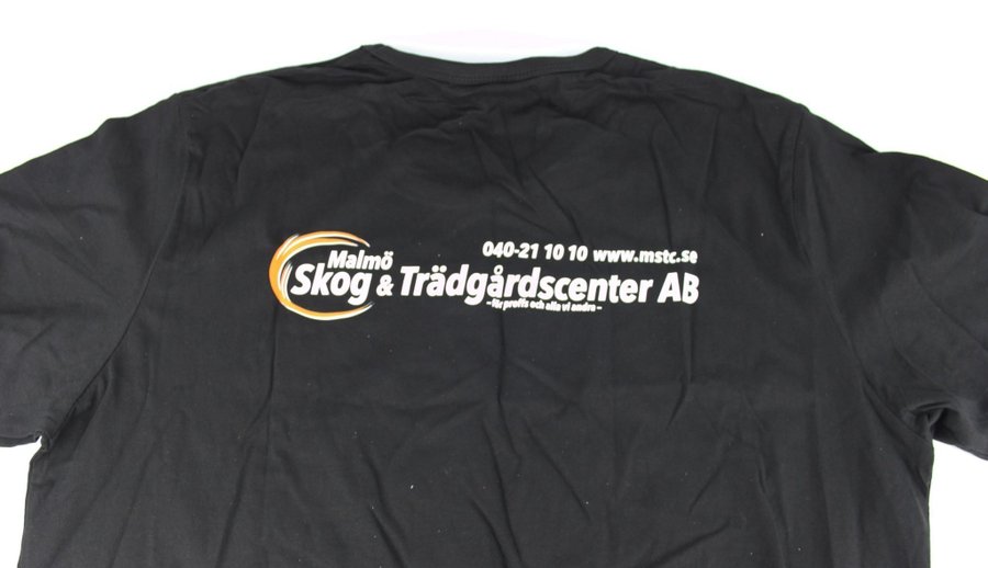 NYA! 3st Swedol T-shirt XL / SVART m Tryck Malmö Skog  Trädgård