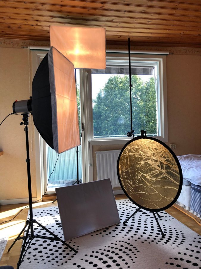 Studiobelysning set–Studioflash/Light box med tillbehör Fotograferingsbelysning