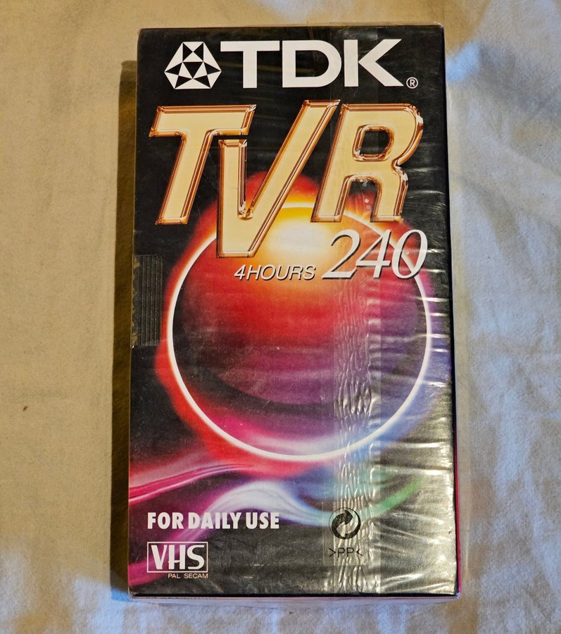 TDK VHS x 2 två VHS-kassetter TVR 240 HELT NYA! Videoband video band