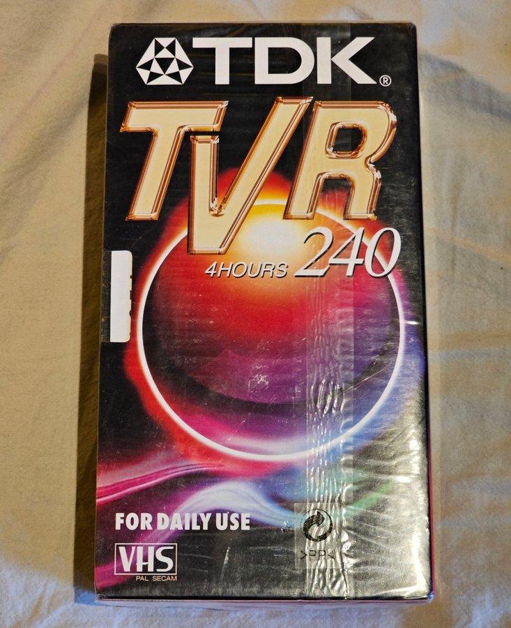 TDK VHS x 2 två VHS-kassetter TVR 240 HELT NYA! Videoband video band