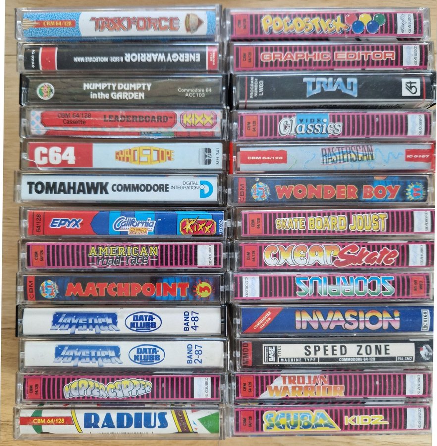 Stor samling Commodore 64-spel