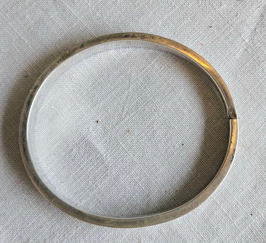 Vintage armring i silver 835 Vackert mönster