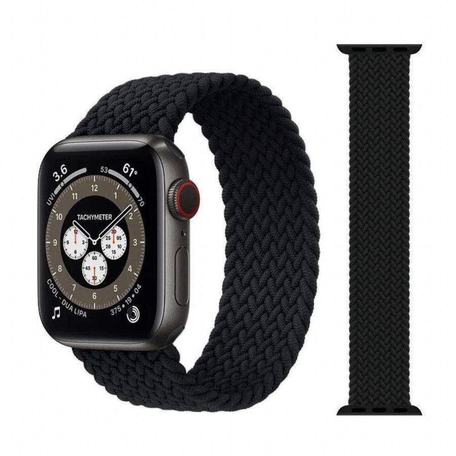 Apple Watch flätad Solo loop armband strl: S