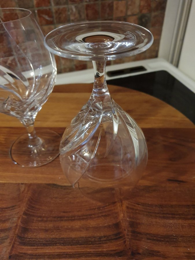 Exklusivt slipat kristallglas rosenthal estelle 2 stycken